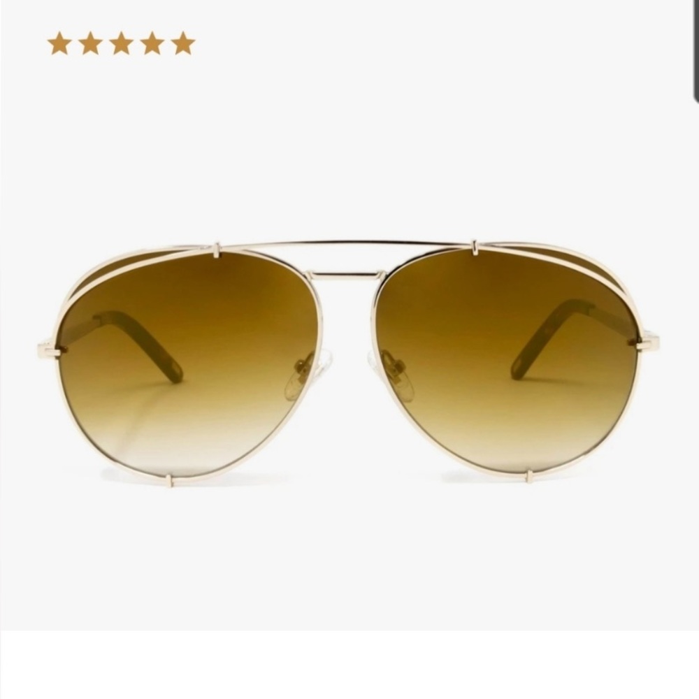 KOKO - Khloe Kardashian- DIFF Eyewear, Gold Brown Gradient Flash Sunglasses